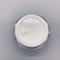 Cylindrical Transparent Empty Cream Jars Housing Inside White Eye Cream